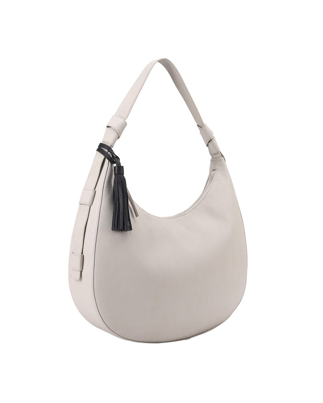 Lloyd Baker Gray Emmy Leather Hobo/Shoulder Bag- Neutrals