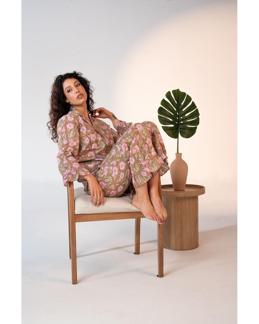 Carolina Benoit White Luxury Cotton Pajama Set