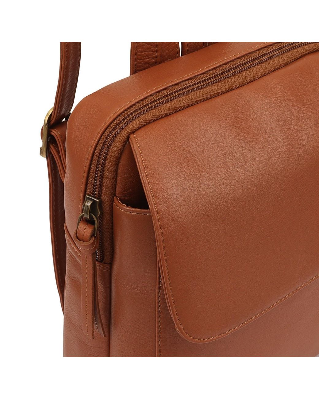 Lloyd Baker Brown Farit Leather Backpack