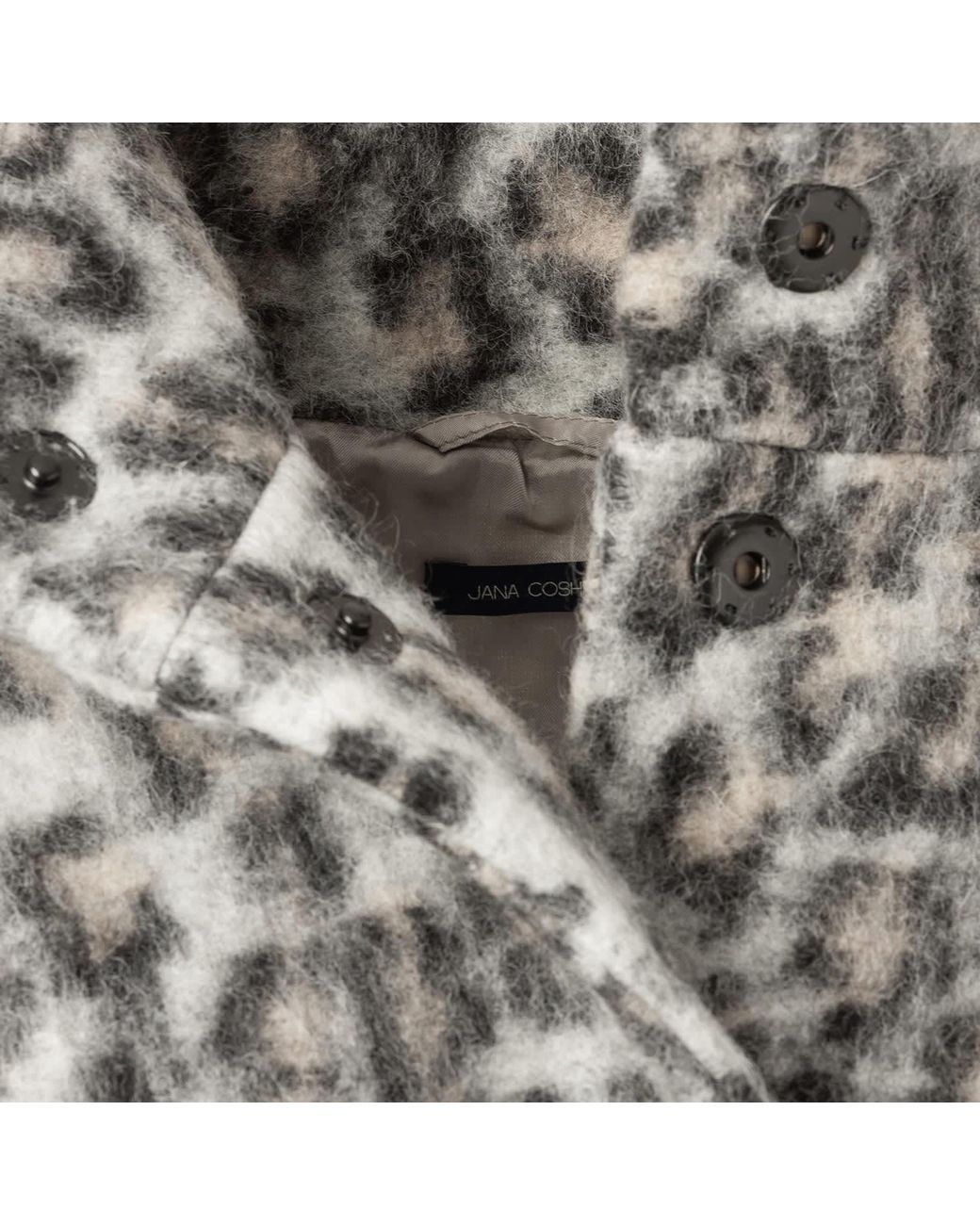 Jana Coshè Gray Wool Short Coat