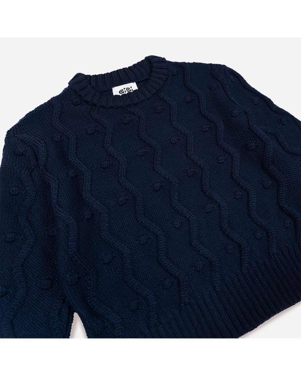 Gigi Knitwear Blue Bubble Sweater