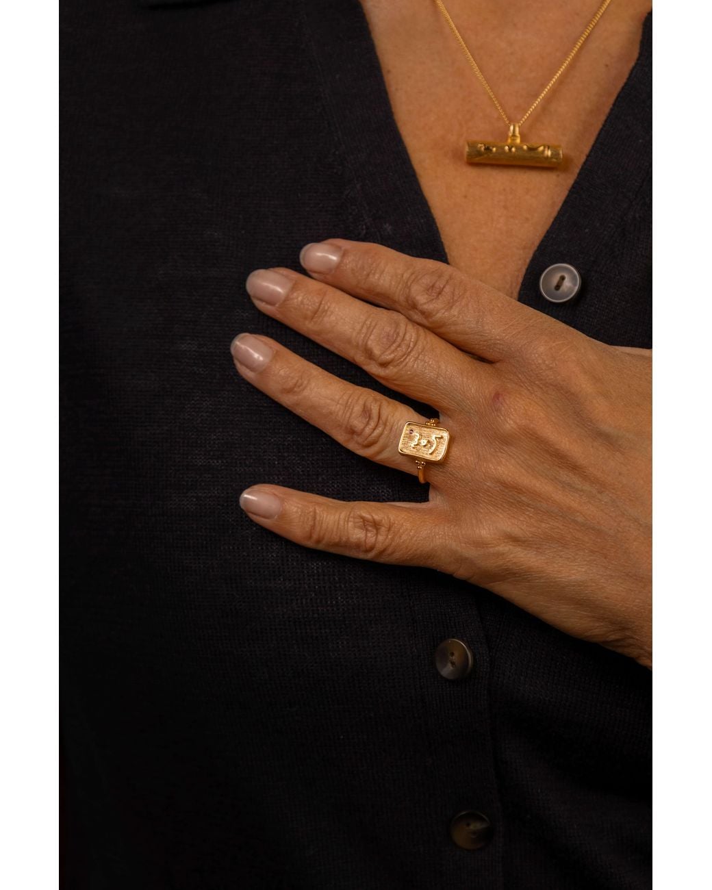 Claire Hill Designs Metallic Know Your Worth Ring