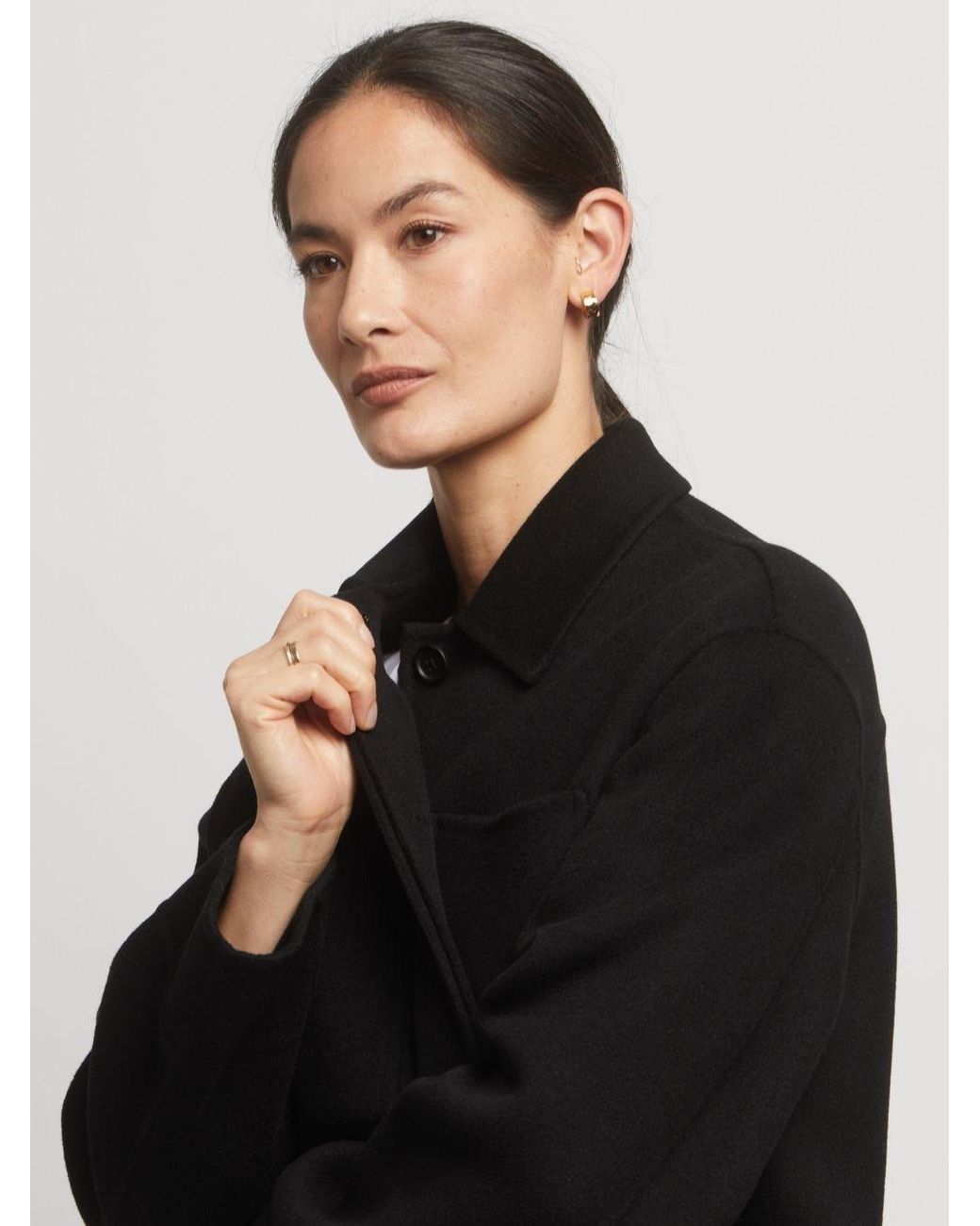 Guards London Black Joanna Wool Cashmere Short Jacket