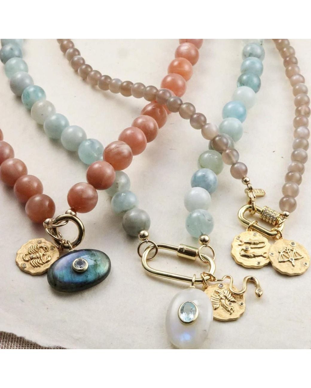 Hye Jane Jewelry Metallic Virgo Zodiac Necklace