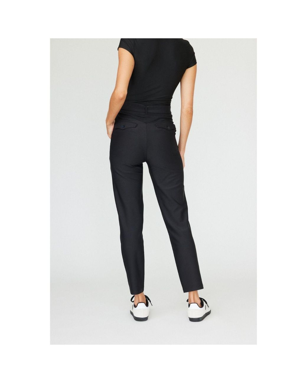 Goldie Byrd Black Belted Hybrid Pants
