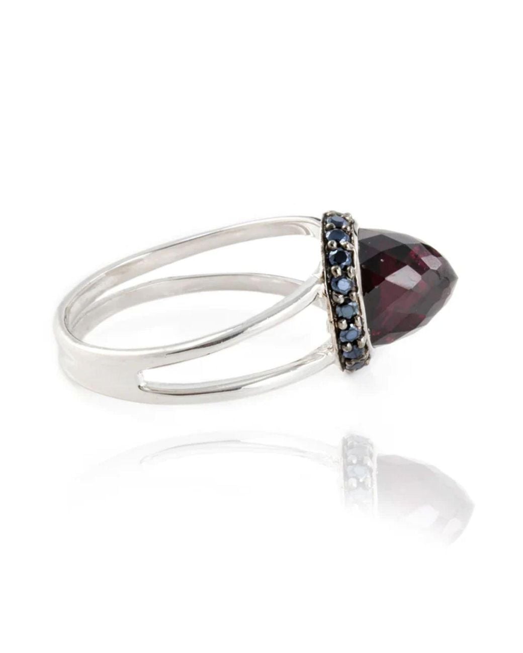 The Jewellery Store London Metallic Istanbul Vibe Garnet And Spinel Ring