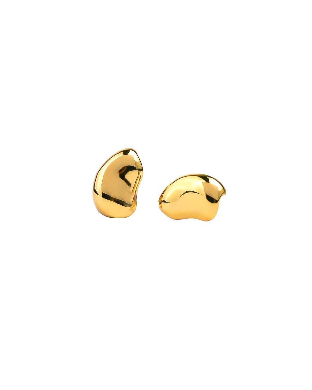 Zynnia Collective Metallic Mini Bean Studs