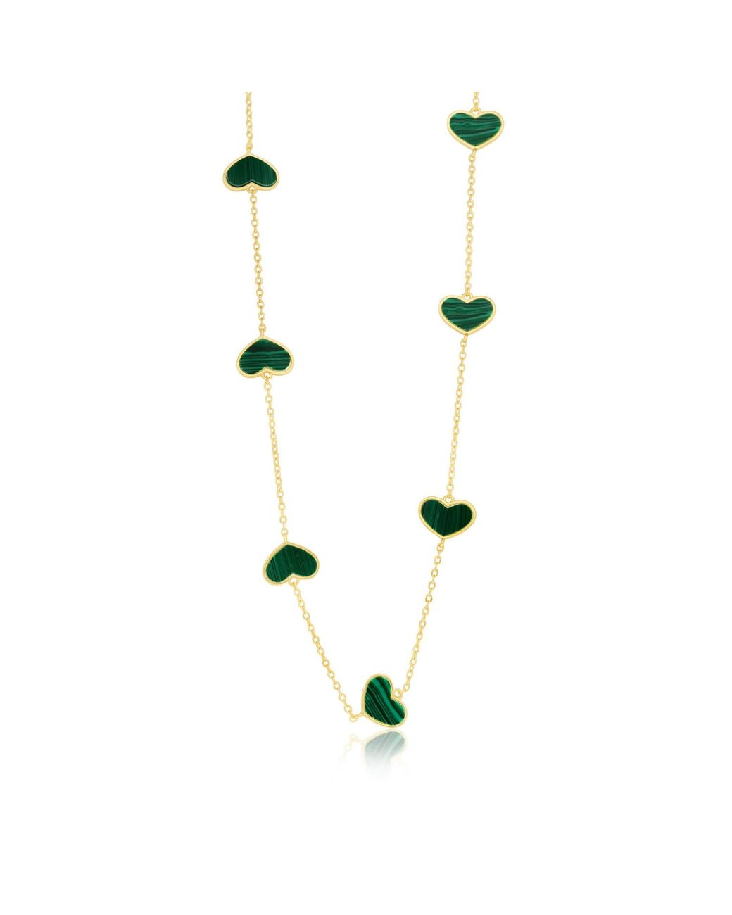 SHYMI White Multi Heart Layering Necklace