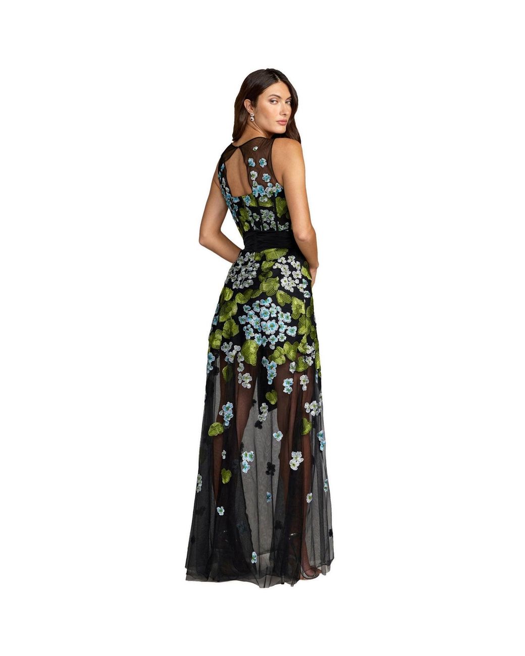 Mac Duggal Floral Embroidered Gown 1