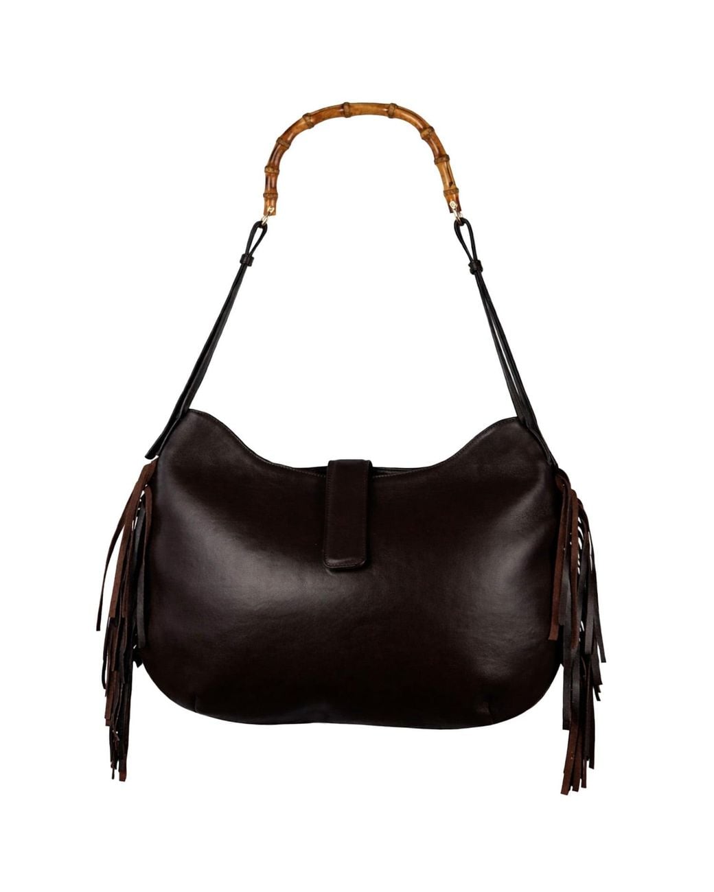 F3Rog by Rana Black Maxi Fringe Gordon Bag