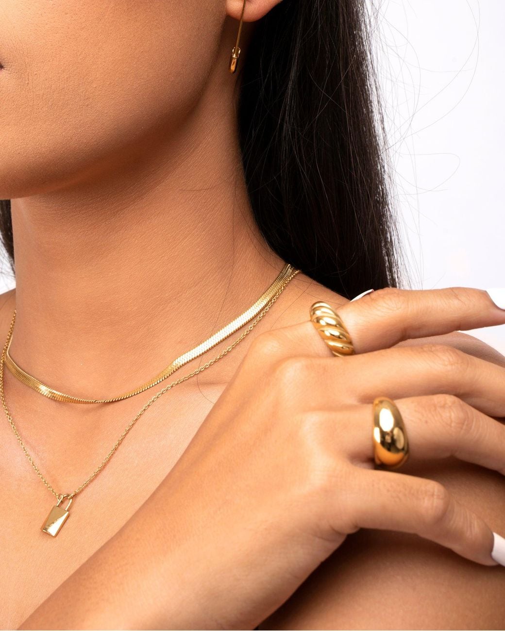 VIEA Metallic Zion Chunky Dome Ring