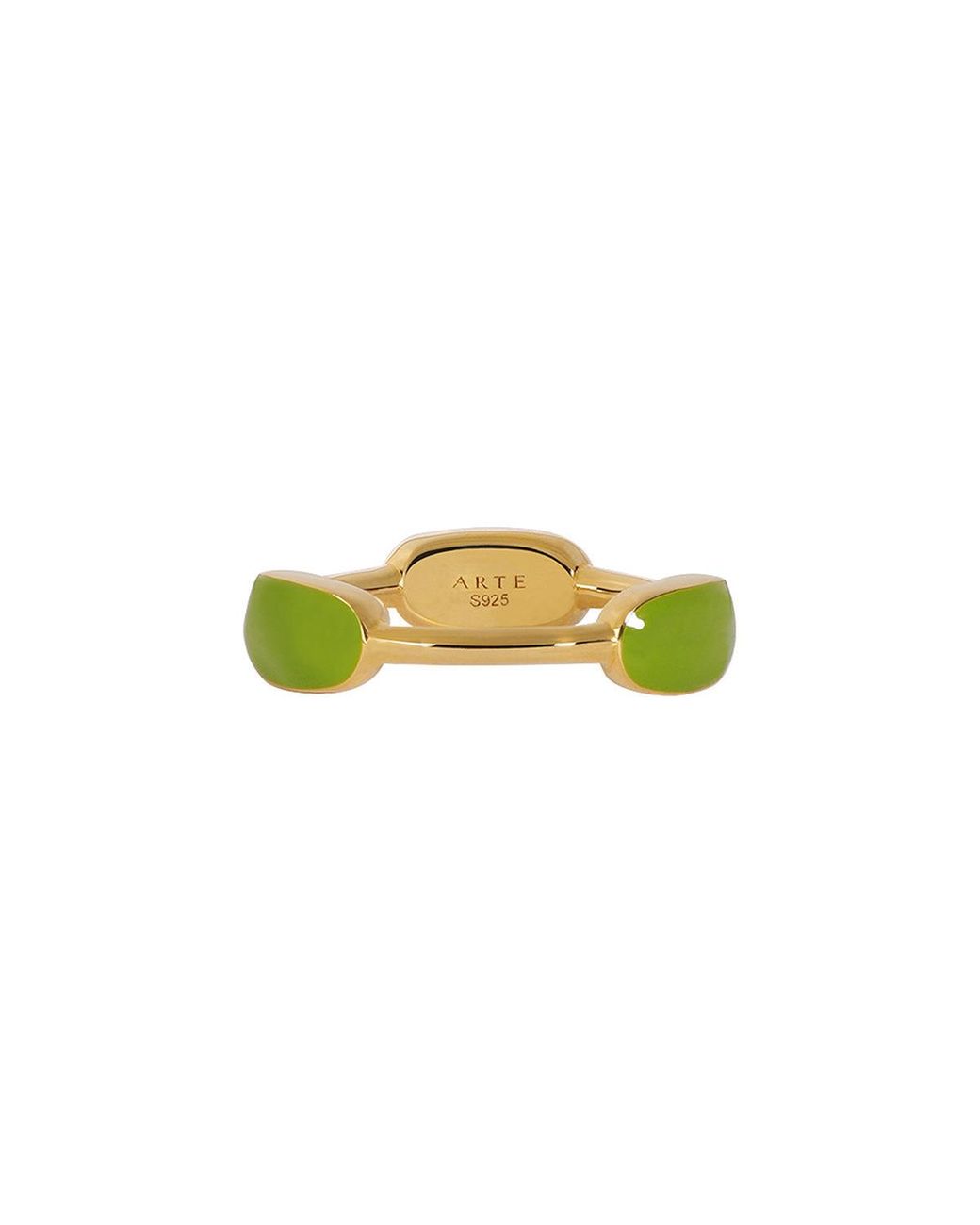 Arte Madrid Yellow Toggle Pillow Dome Ring
