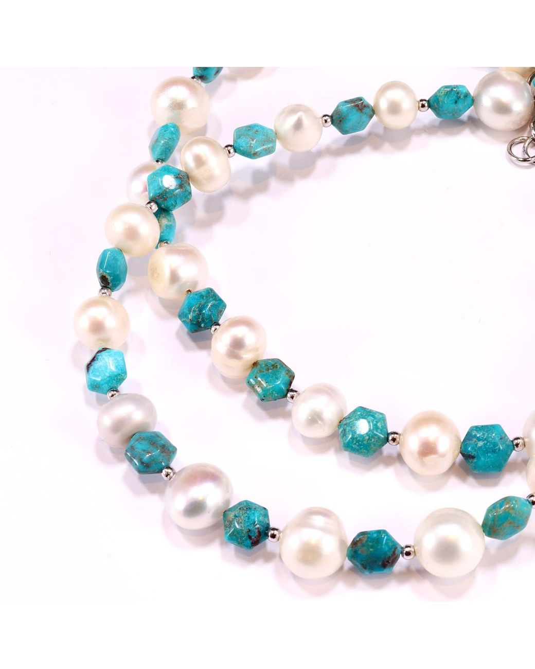 Mineralgems•Studio Blue And Pearl Necklace Fail for men