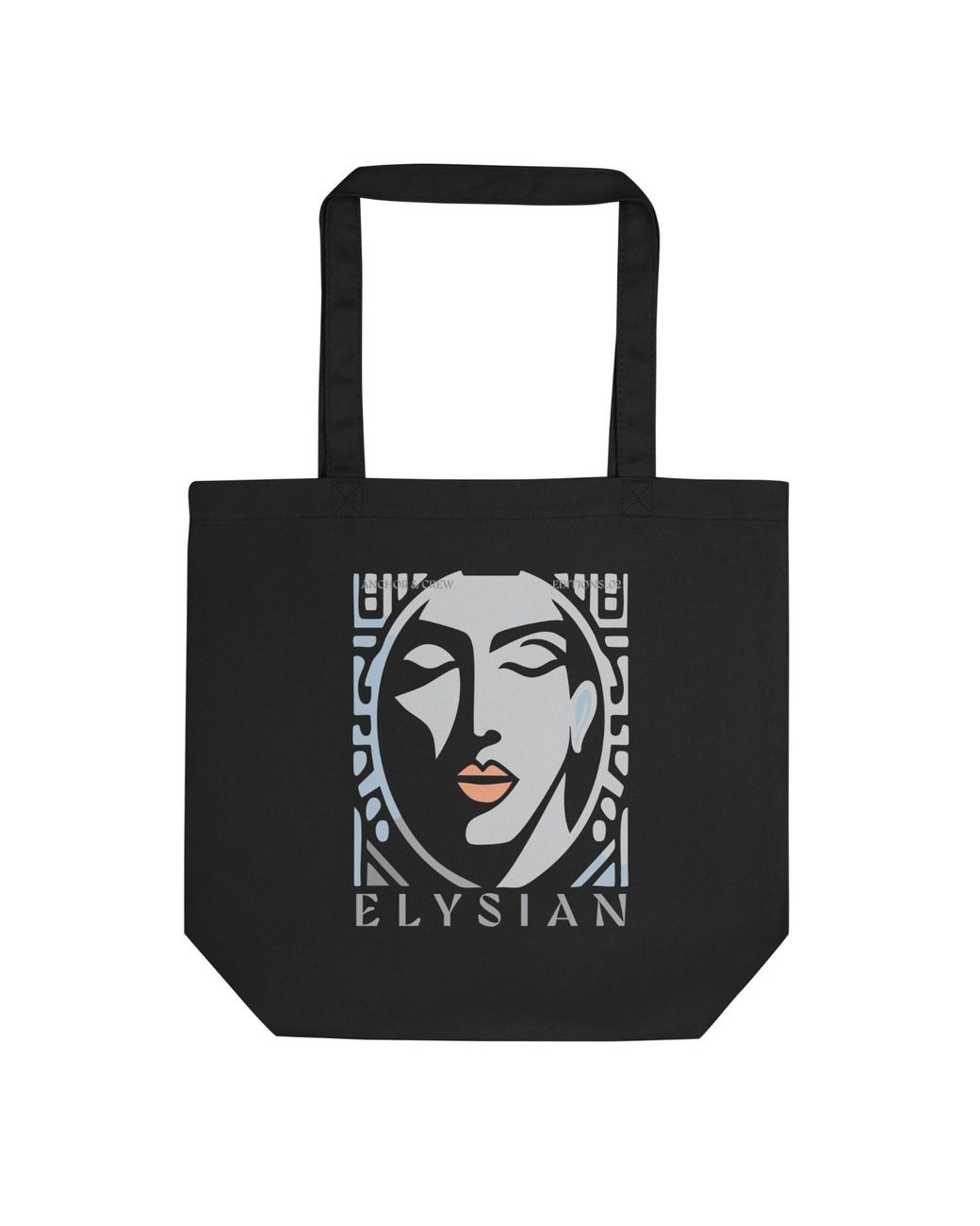 Anchor and Crew Black Two Elysian Editions Recycled Cotton Tote Bag for men