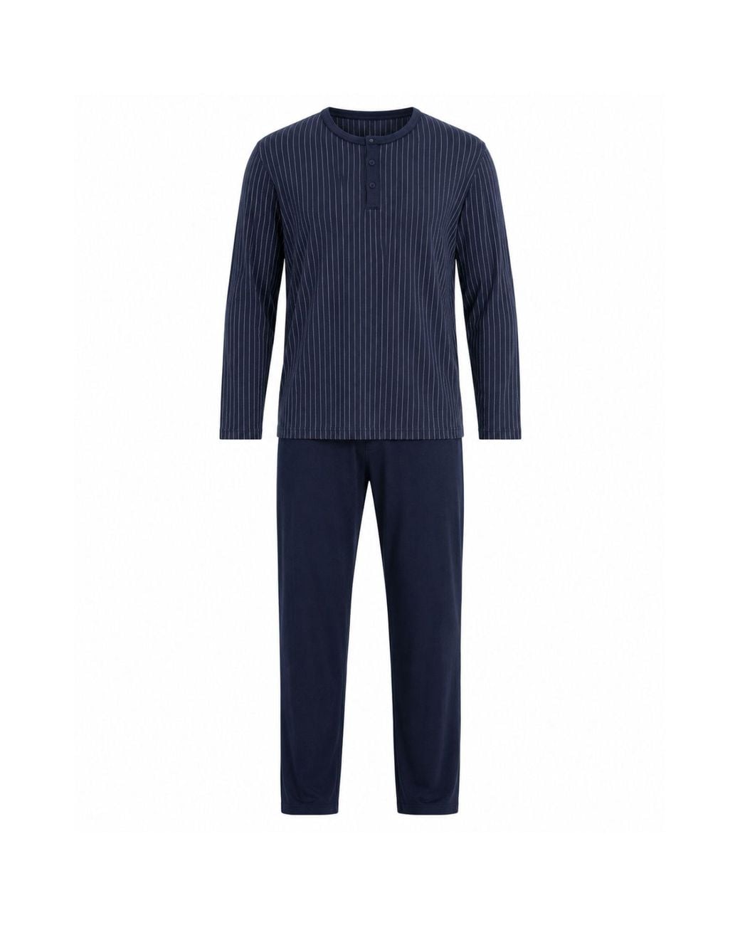 Zd - Zero Defects Blue Long Modal Pyjamas Diplomatic for men
