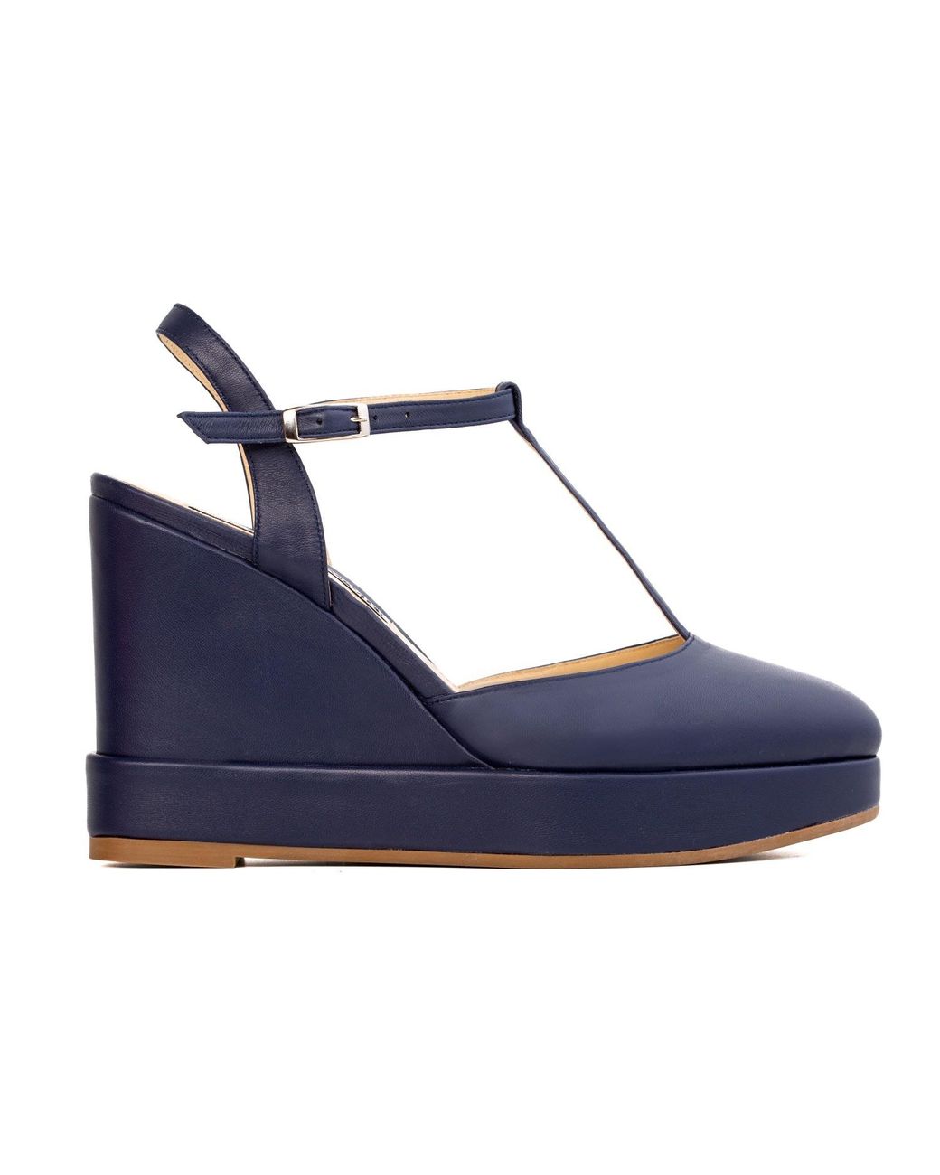Rosamund Muir London Blue Jeanne Wedges