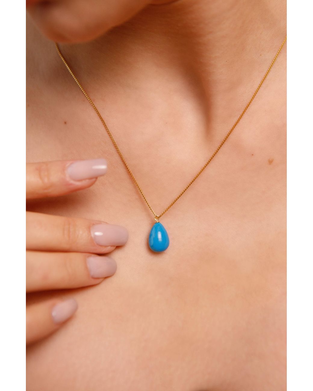 Katy Faye Blue December Necklace