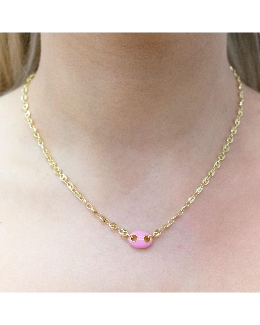 Argento Vivo Metallic The Enamel Mariner Chain Necklace