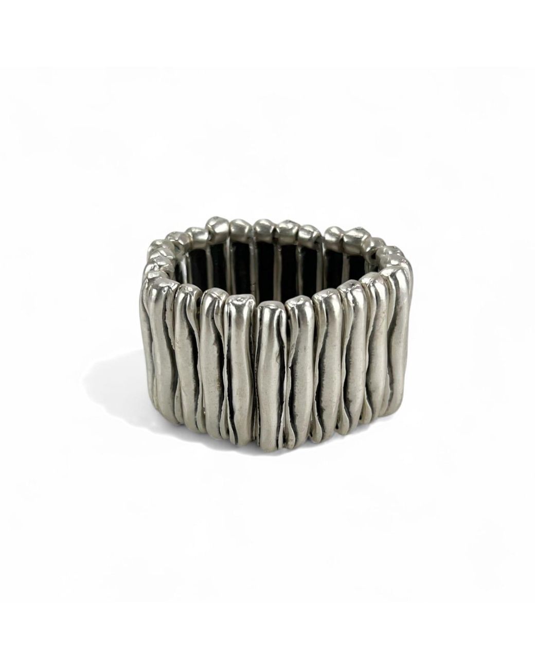 By Virgo Metallic Gaia Antique Wide Bracelet