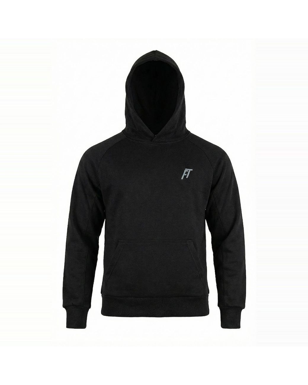 Foster Taylor Black Sports Double Interlock Hoody for men