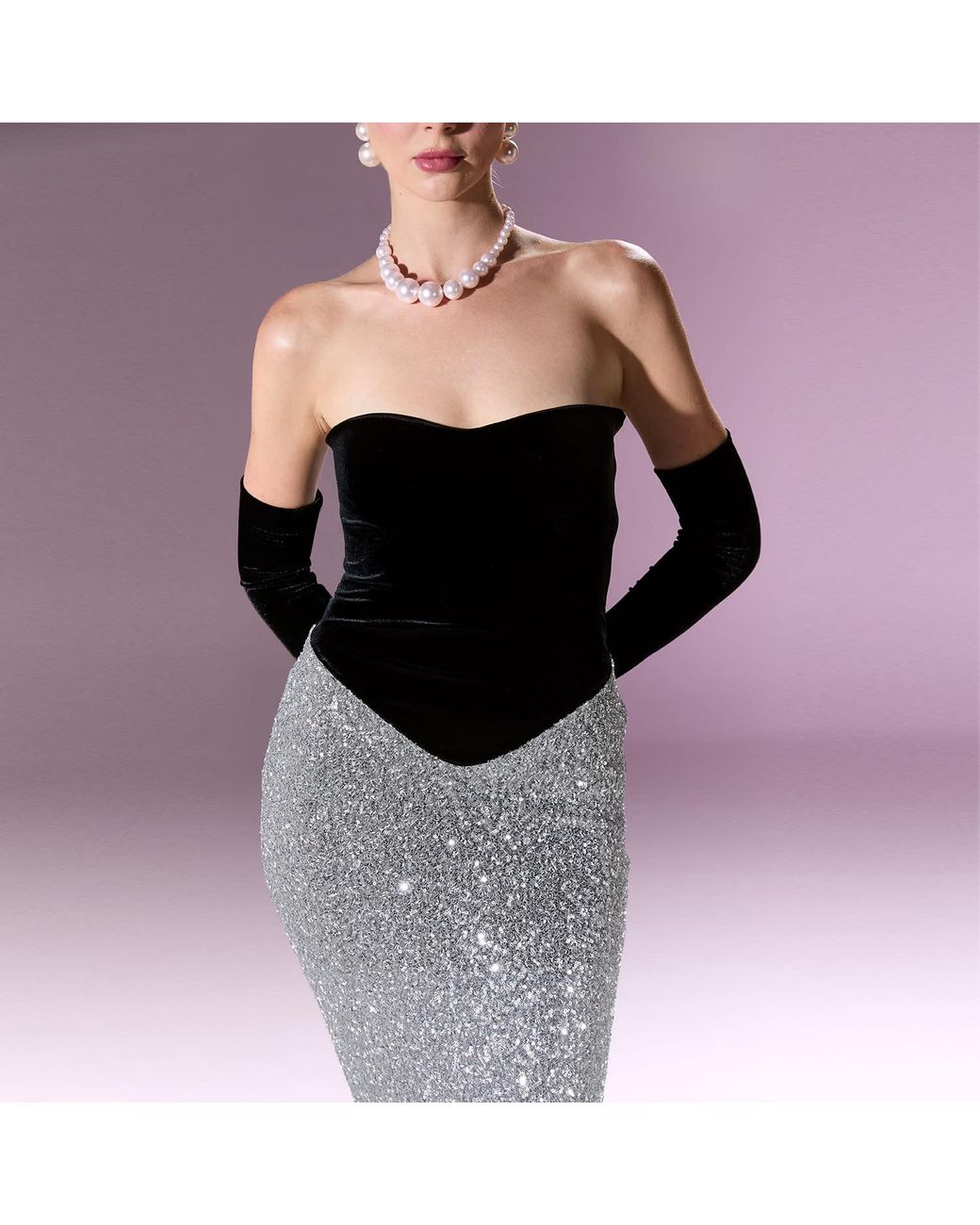 Nur Karaata Gray Splendour Icon Gown