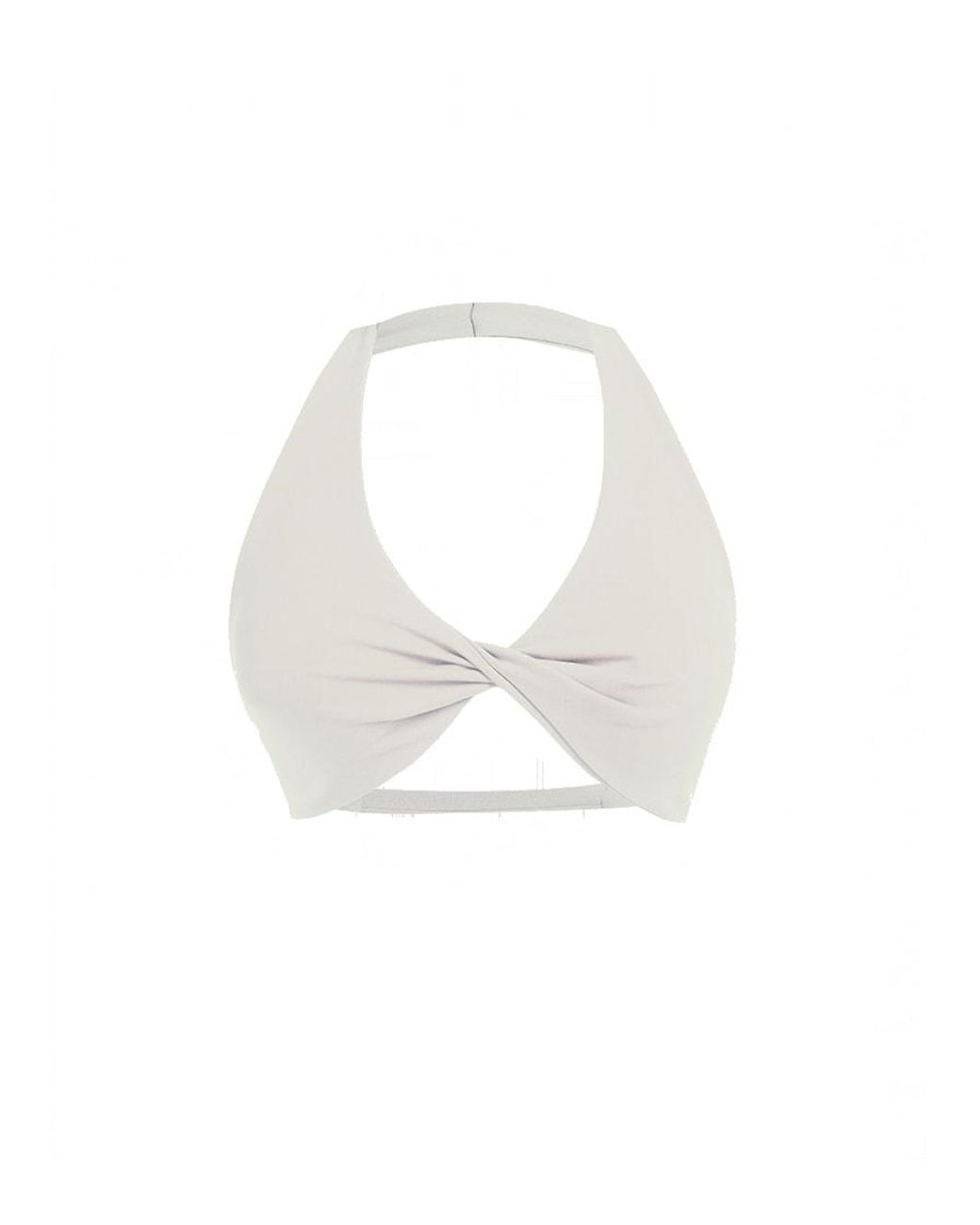GOD SAVES QUEENS White Second Skin Studio Crop Top Ivory
