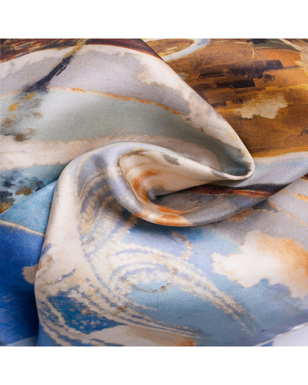 Otway & Orford Blue 'Battle Of Britain' Silk Pocket Square. Full Size for men