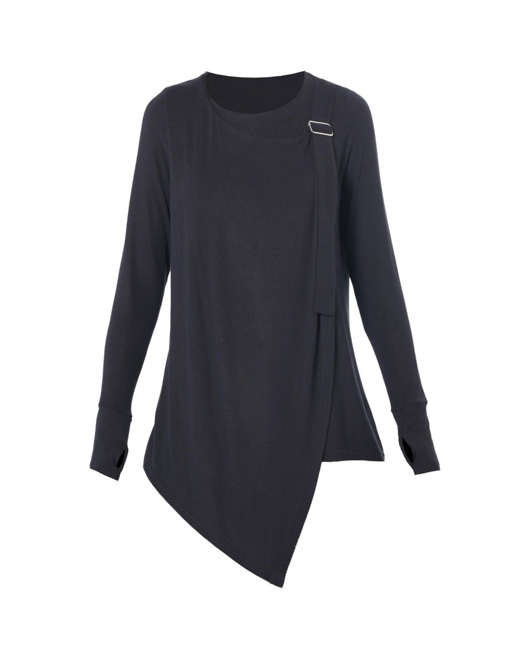 Metamorph Blue Asymmetric Long Sleeve Top