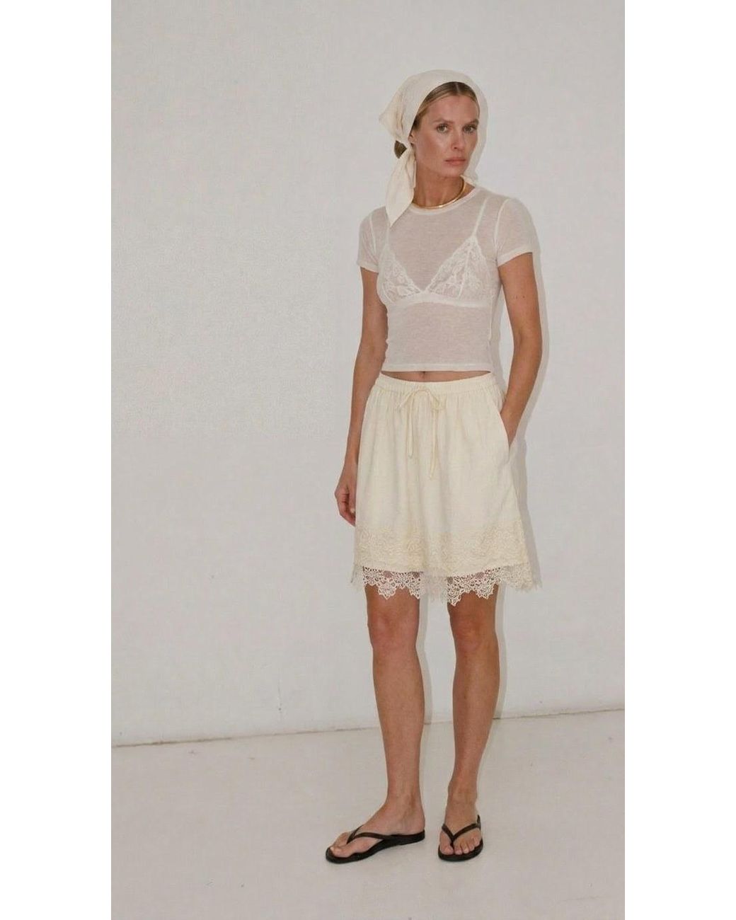 Tohen Natural Ana Two Piece Set Cream