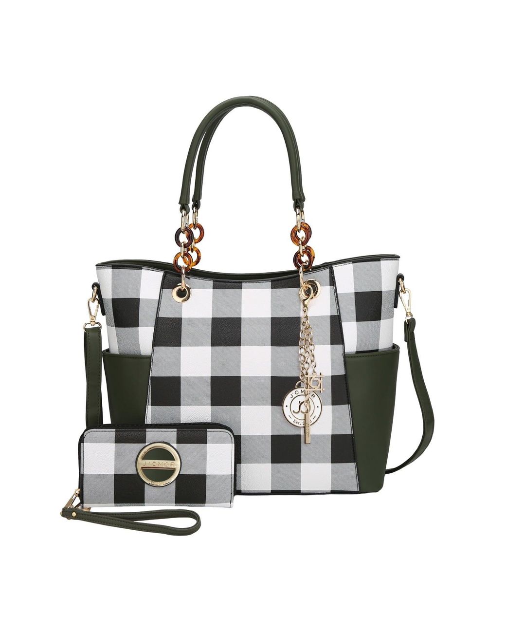 Mkf Collection - J'omor Black Bonita Tote Bag & Wallet Set