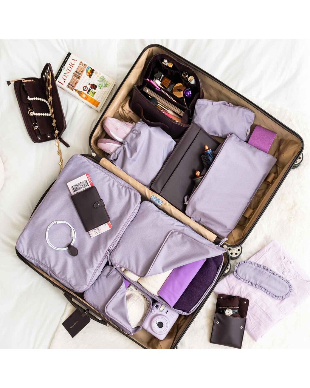Pack'n Travel Purple Clutch Deep Plum