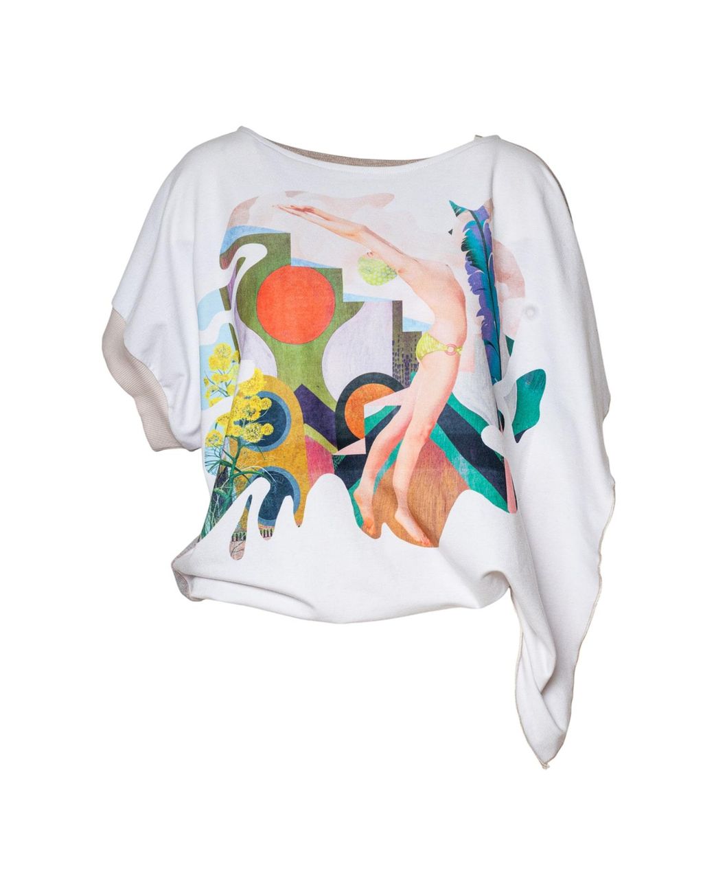 ARTISTA Blue Jump Asymmetric Top