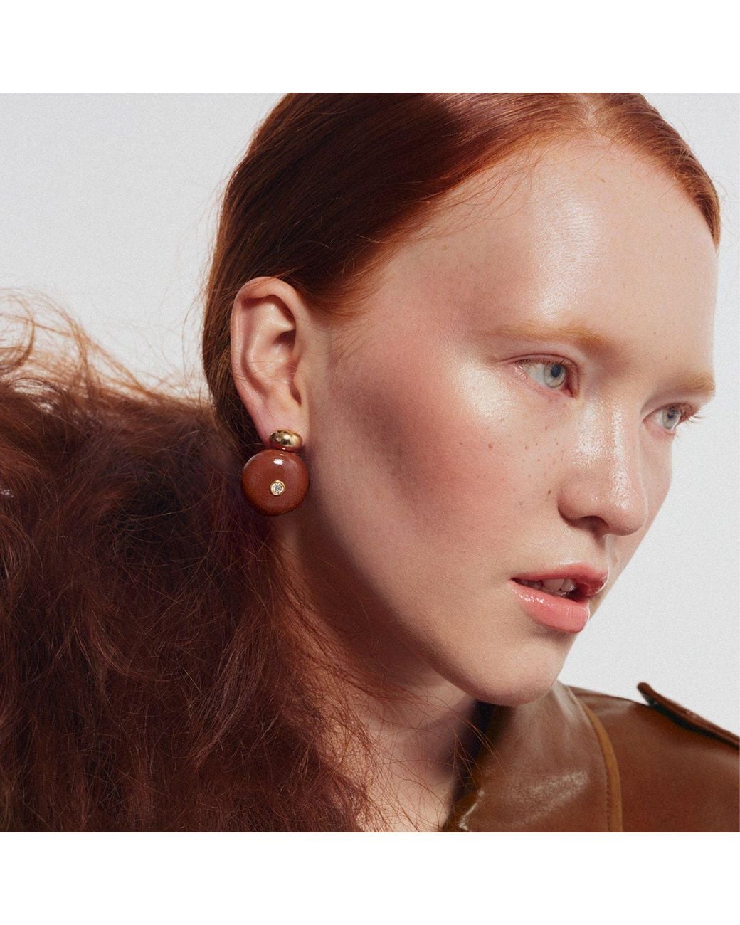 Saule Label Brown Paloma Earrings