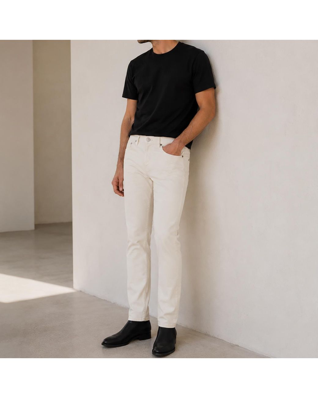 NOEND Men's Brooklyn Stretch Slim Fit Jeans In Natural for men