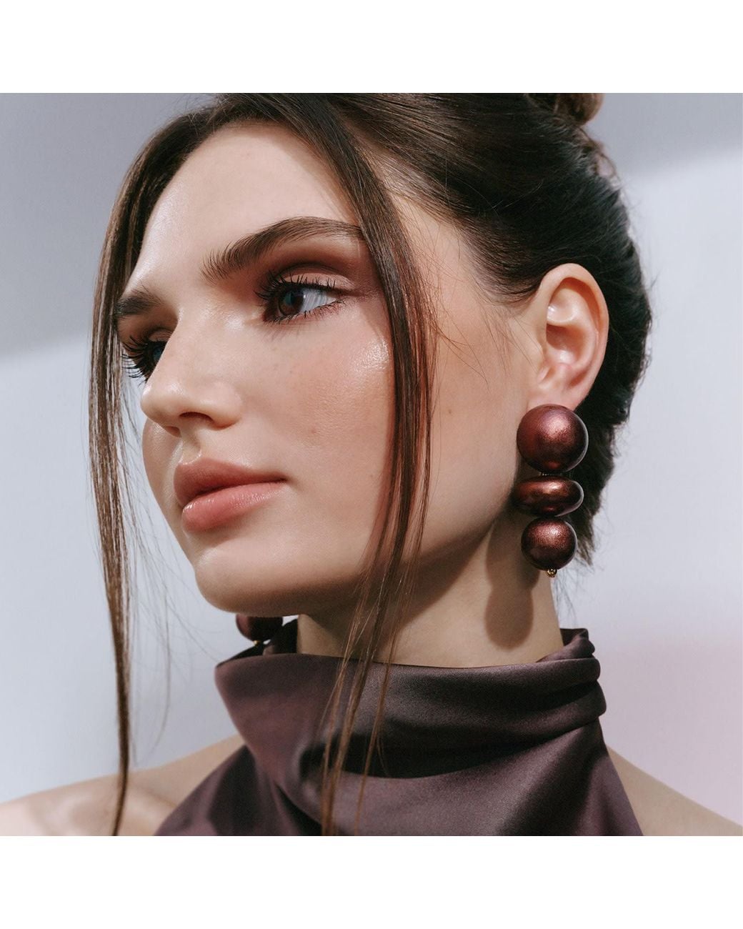 Saule Label Brown Nola Earrings