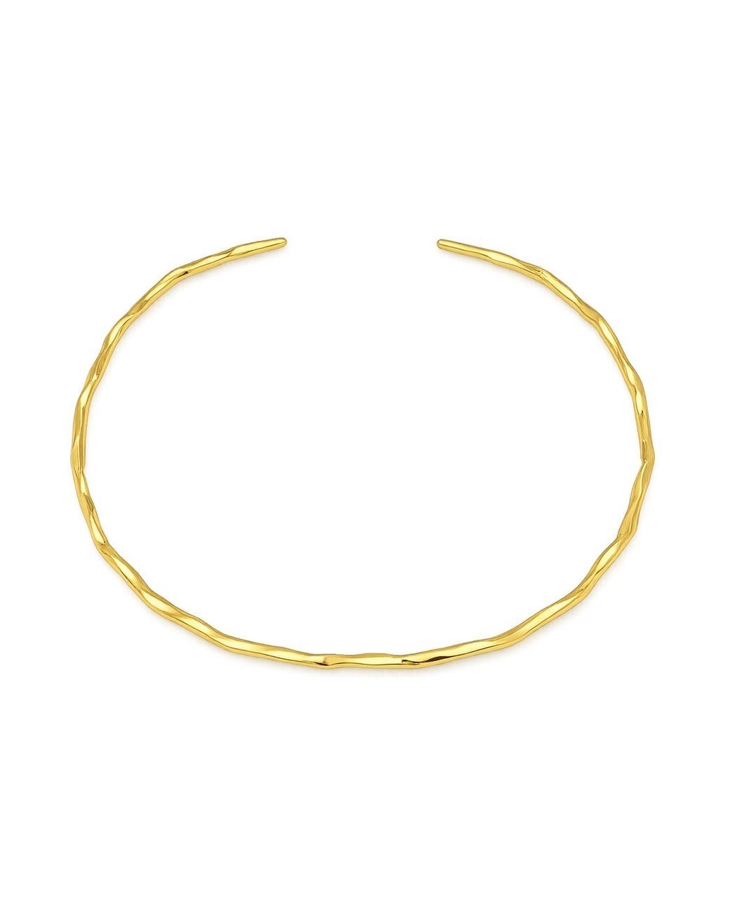 Hye Jane Jewelry Metallic Cleo Hammered Choker Collar Necklace