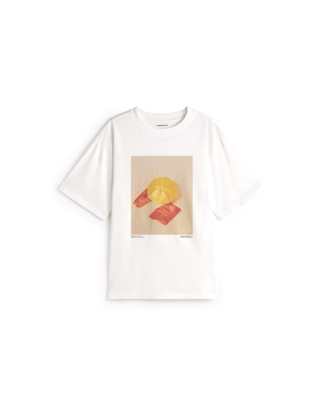 Thinking Mu White Yosigo Eric Oversize T-Shirt for men