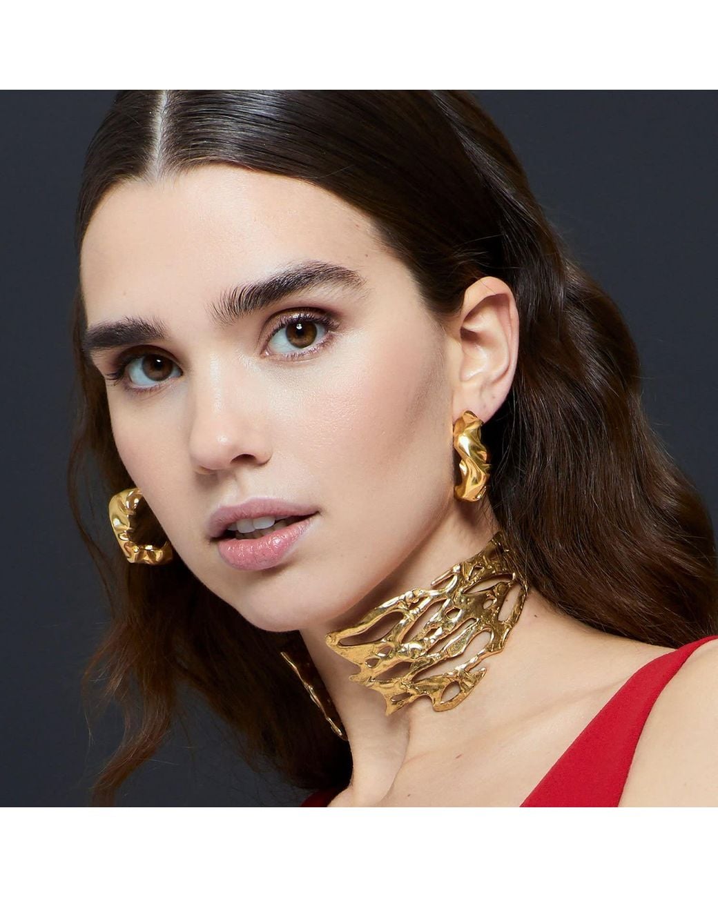 Lavani Jewels Metallic Jenner Hoops