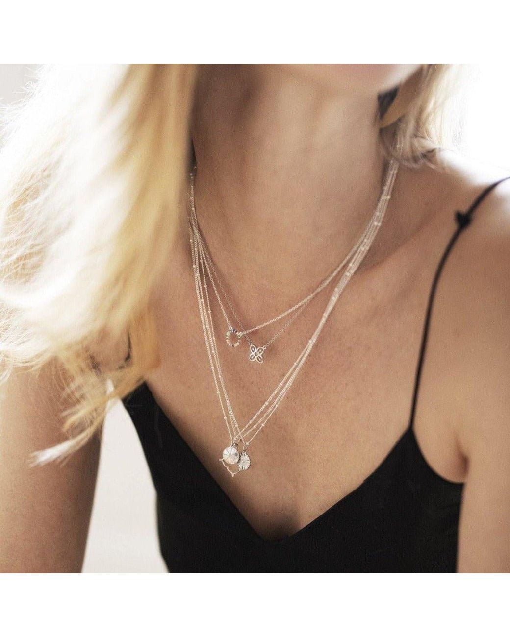 With Love Darling Metallic Innovation Necklace Sterling
