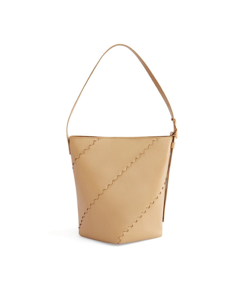 Orange Cube White Mosaic Slouch Tote