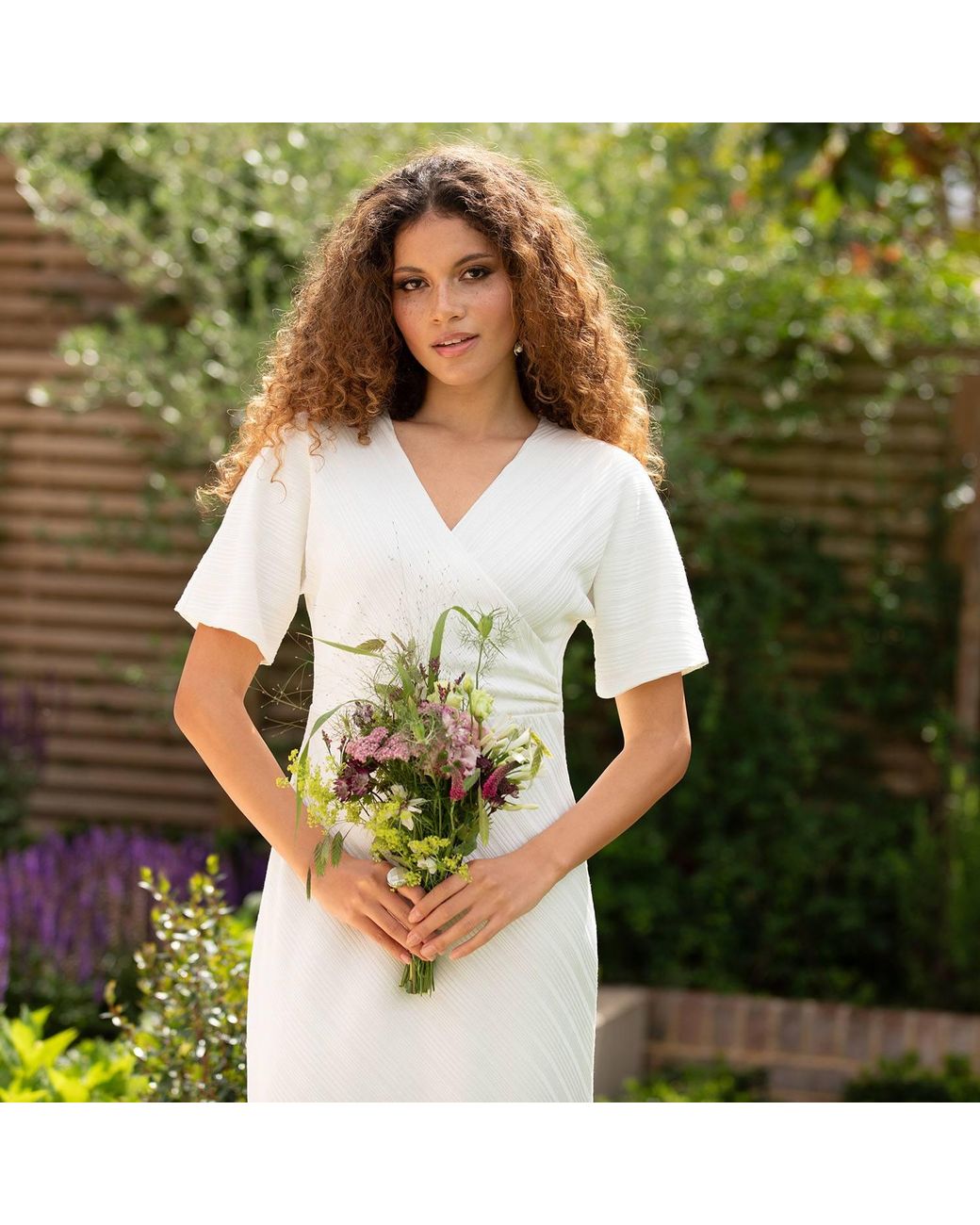 Alie Street London White Kayla Kimono Ribbed Dress