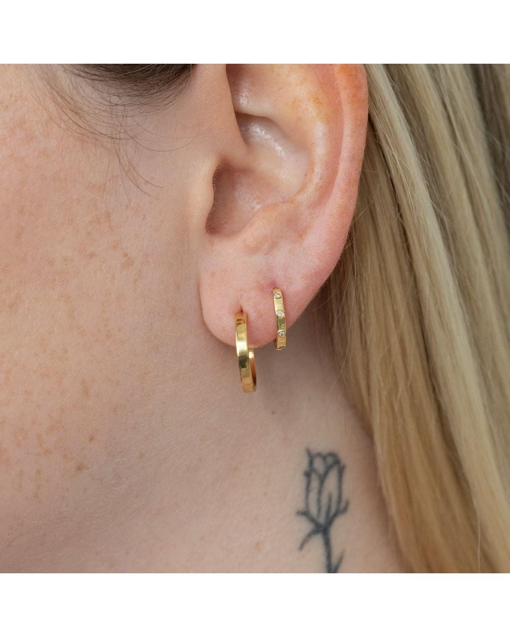 Cier Metallic Small Hoops