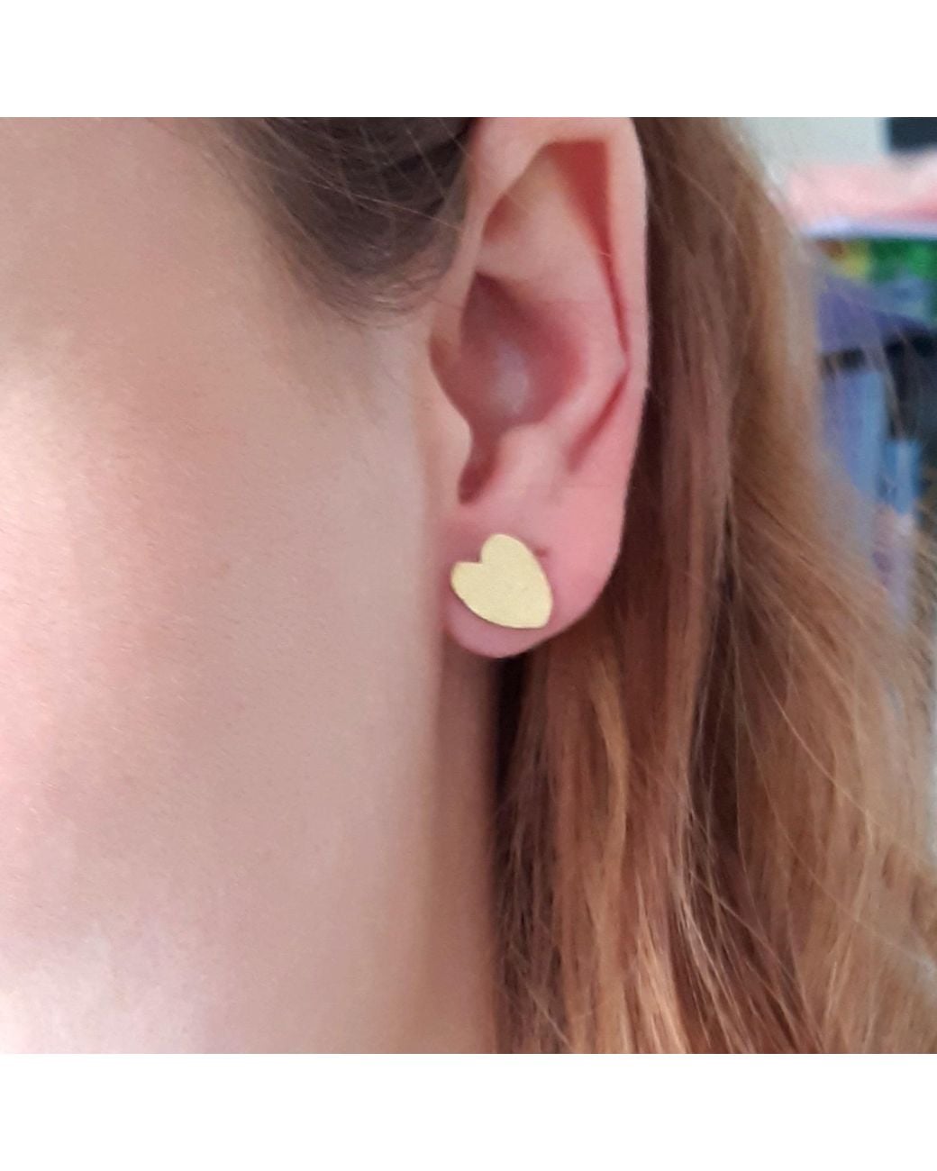 Lily Flo Jewellery White Heart Sterling Earrings