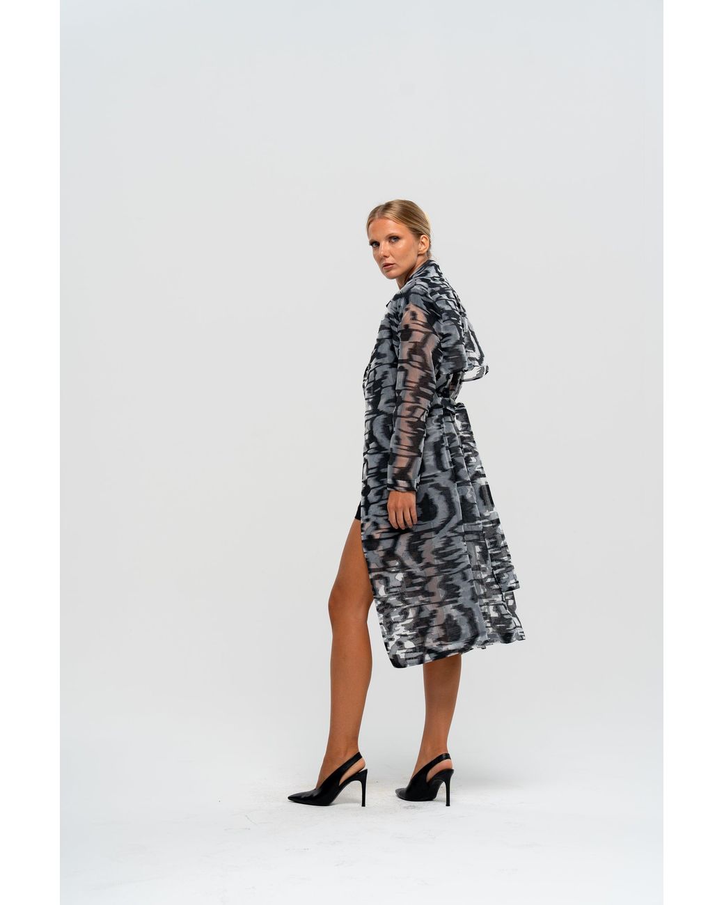 The Ethos Studio Blue Raya Trench