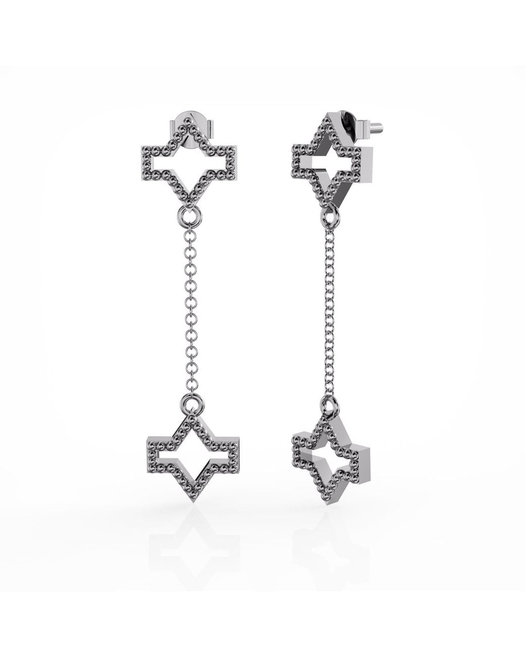 Linda Fiore White Starlite Earrings