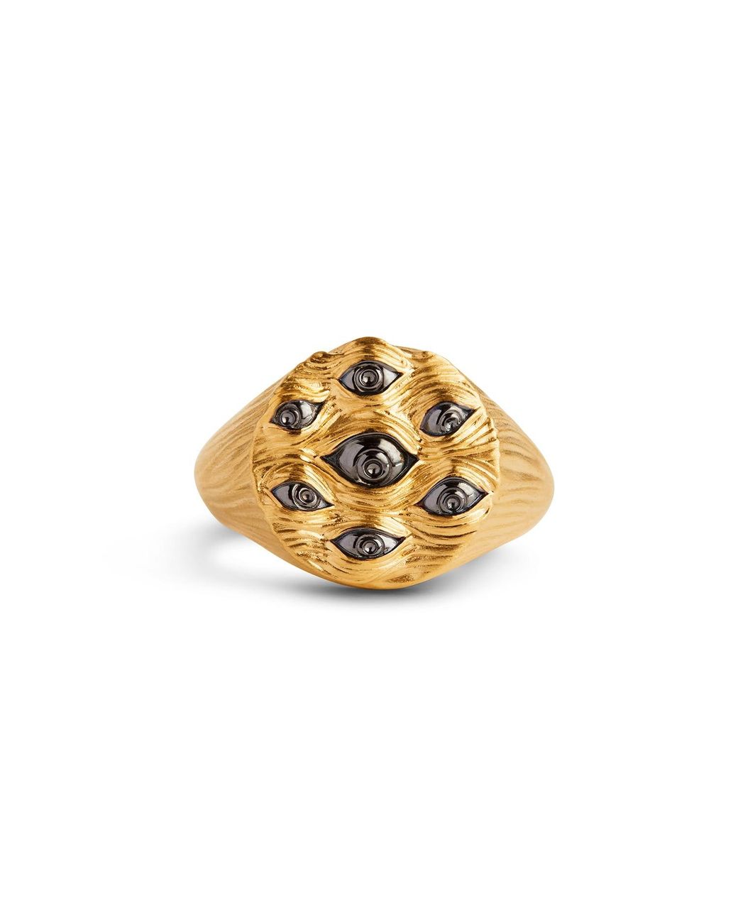 Kasun Metallic Eyes Of Many Signet Ring – & Eyes