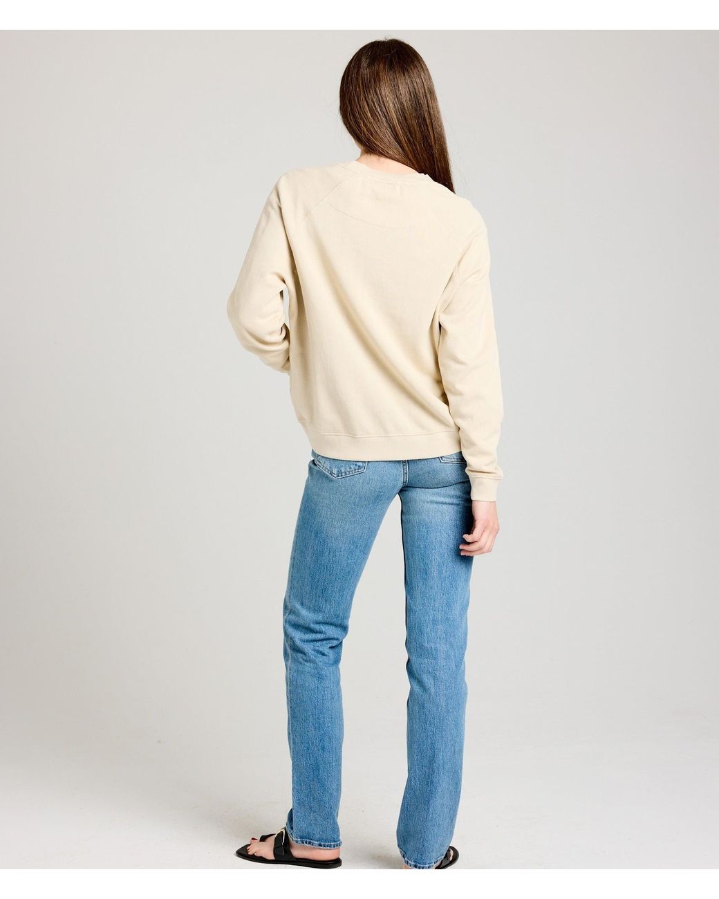 Known Supply White Neutrals Raglan Sweatshirt