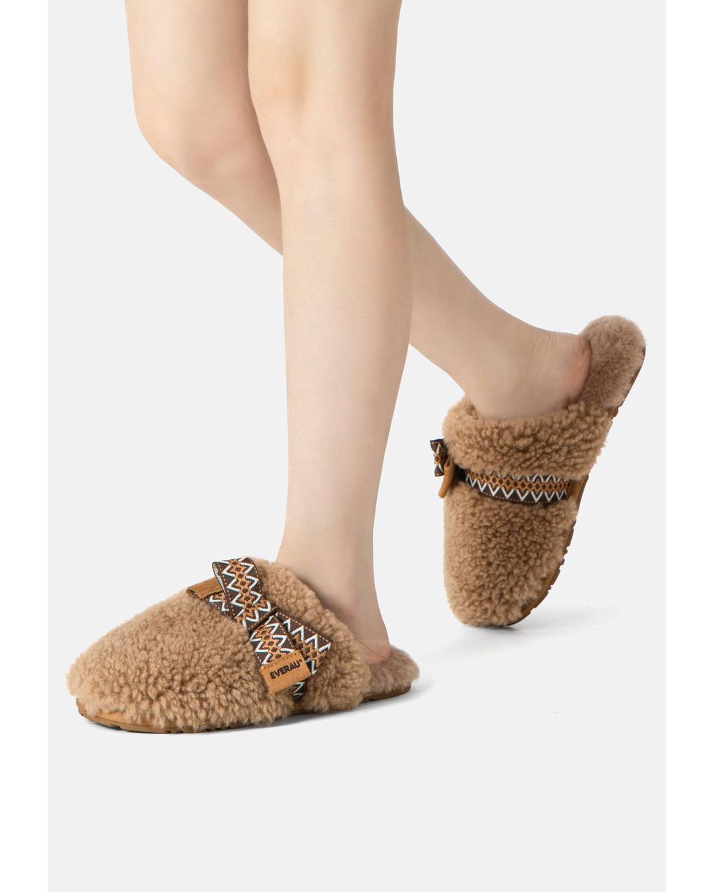 EverAu Australia Brown Moorhen Bow Slippers