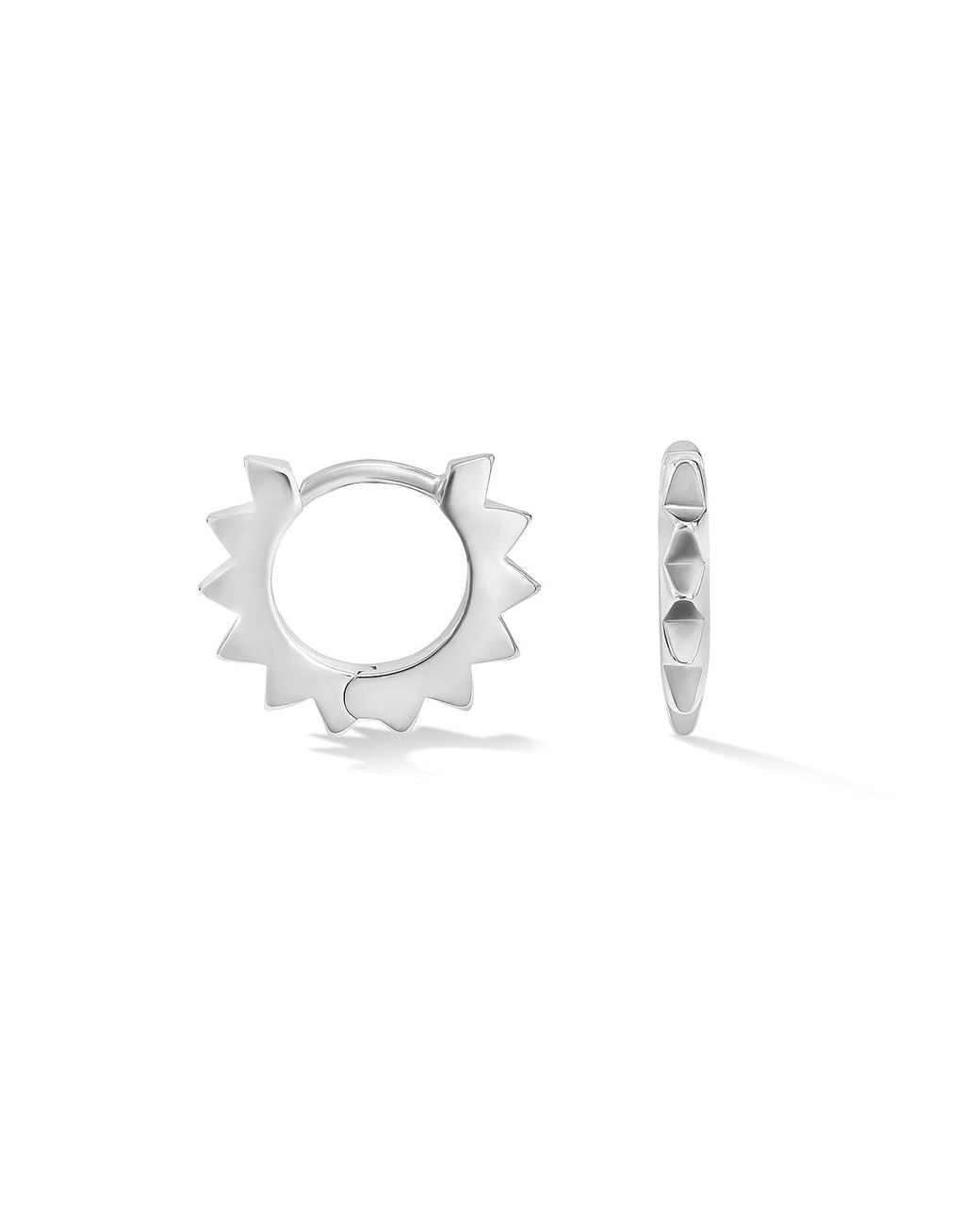 Dower & Hall Metallic Star Huggie Hoops