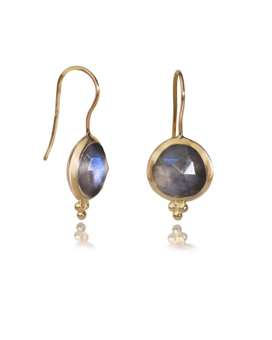 The Jewellery Store London Blue Labradorite 'You Are Loved' Hook Earrings